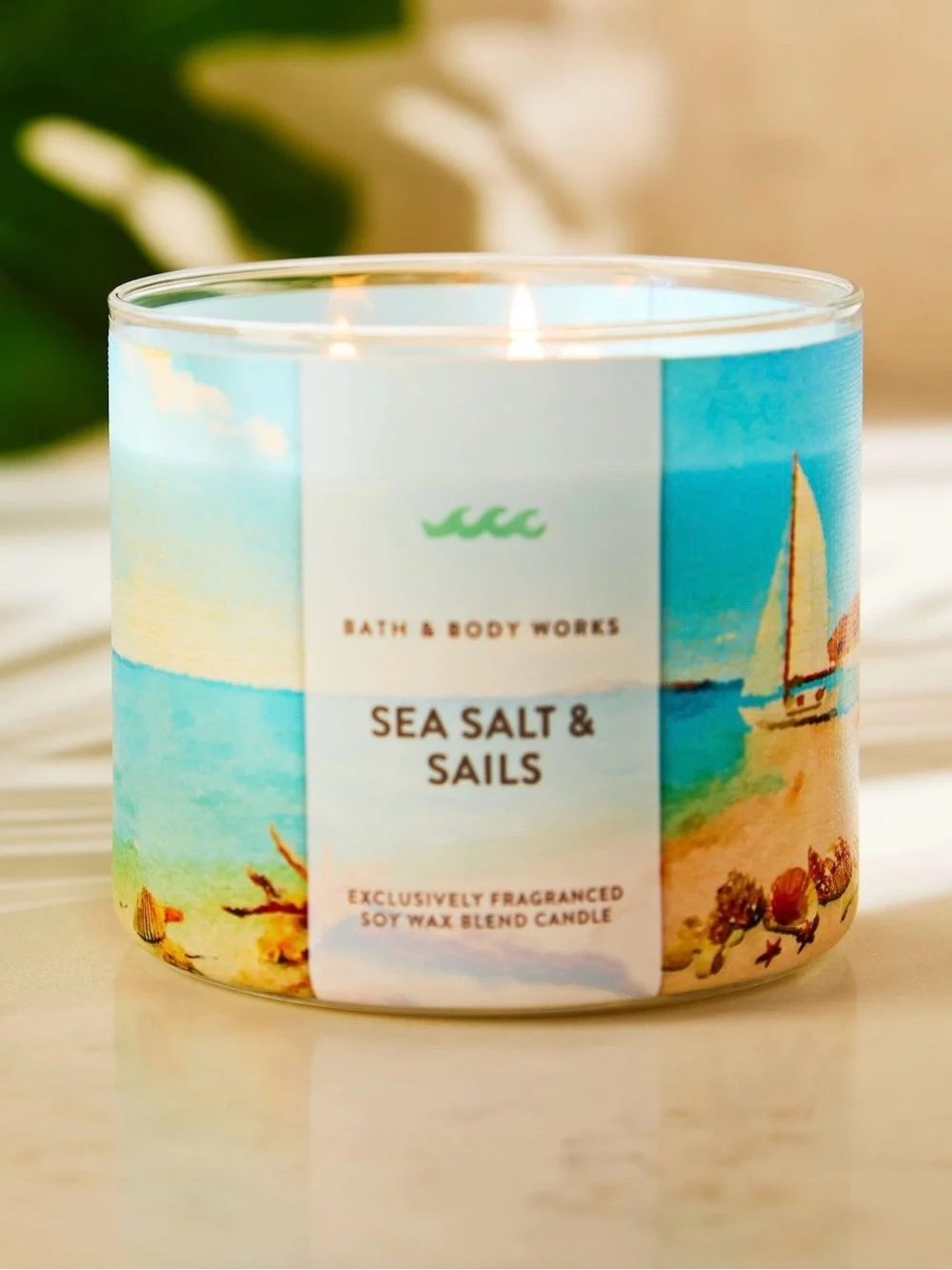 🆕Bath & Body Works Sea Salt & Sails 2 Wick Candle